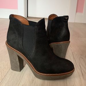 Armani Leather Booties 8 Made in Italy 🇮🇹